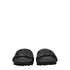 Off-White Black Leather Slippers Sandals